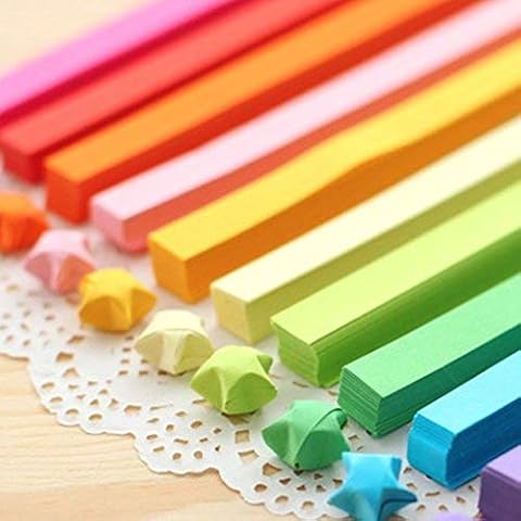 1030 sheets Origami Stars Papers Package DIY Paper - 27 Colors Cover