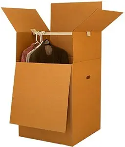 Shorty Wardrobe Moving Boxes (1 Piece) 20" x 20" x 34" Moving Boxes