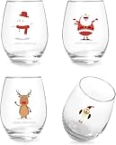 Jogskeor Christmas Themed Glasses