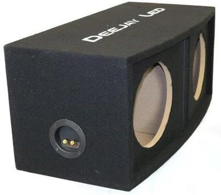 10" Double Center Port Vented Round Empty Car Bass Speaker Box