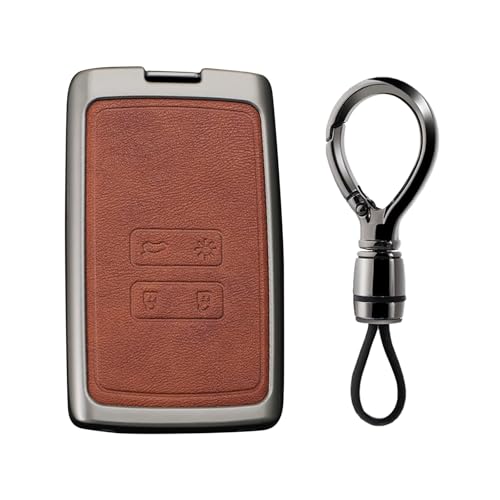Étui de carte clé 4 boutons finition marron premium pour Megane Koleos