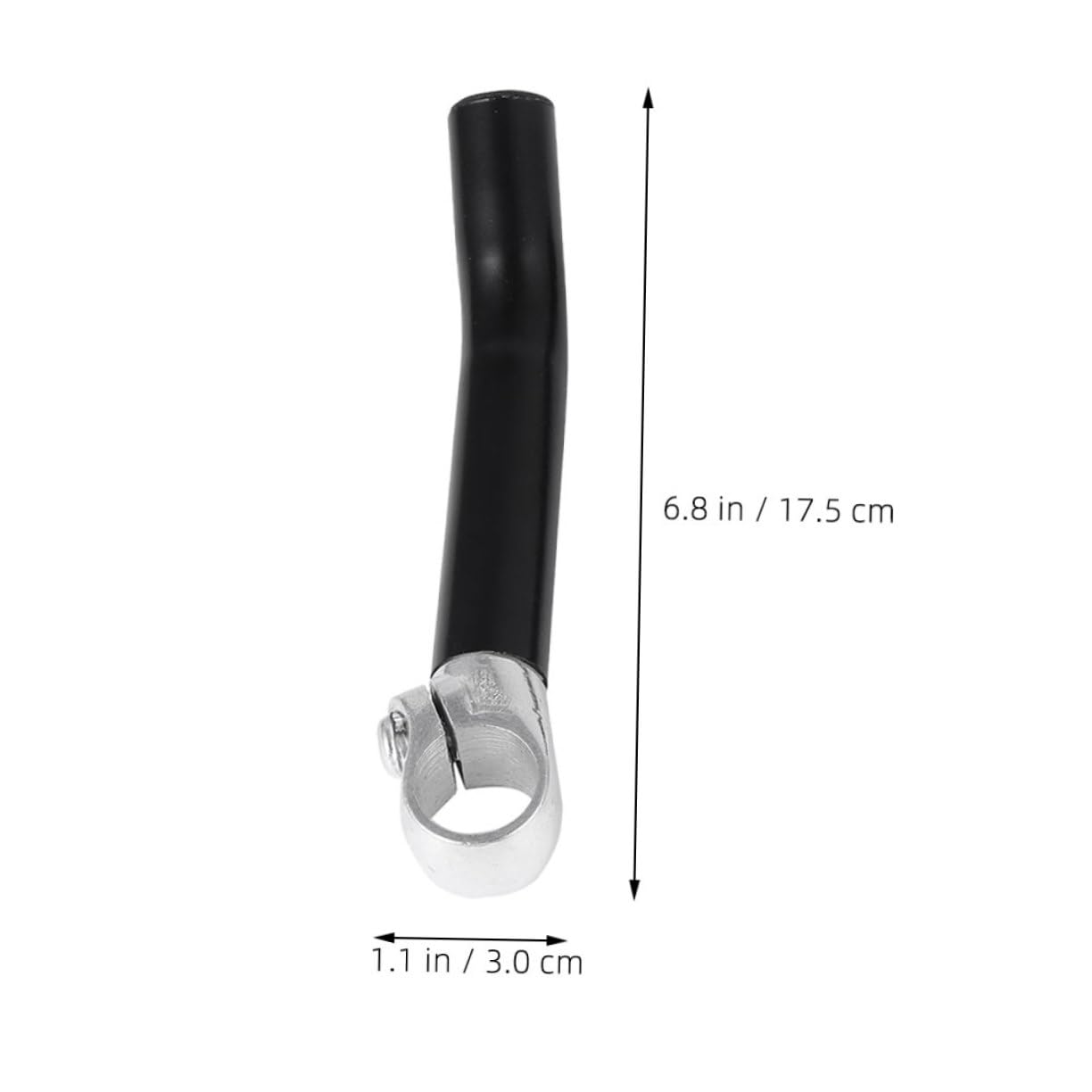 Embout de Guidon Vélo 4 Pièces Noir en Alliage D’Aluminium