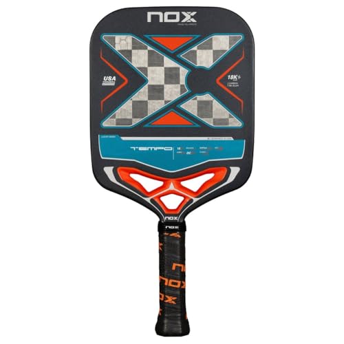 Pickleball Paddle Luxury Tempo 2025 | Advanced Pickleball Rackets for Adults | 18K Aluminized Carbon Fiber & Enhanced Comfort Core | Exclusive Spin & Airflow Dynamic Custom Grip Technology for Control
