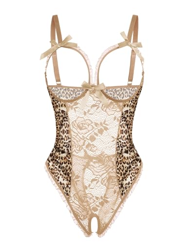 Image of Avidlove Women One Piece Lingerie Sexy Lace Babydoll Mini Bodysuit
