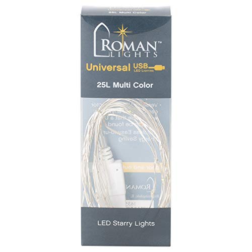 Roman 25L USB Multi Color Starry Light Silver Wire