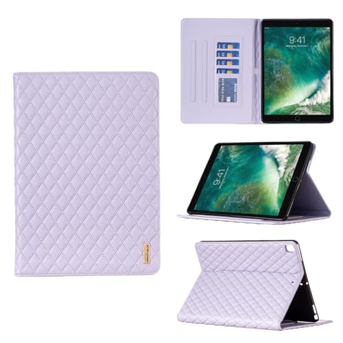 Étui portefeuille iPad 7e génération 10.2 anti-rayure avec rabat aimanté violet