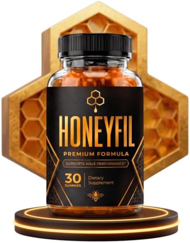 puppy lab co HoneyFil Gummies, Daily Men's Stamina Support, 30 Count
