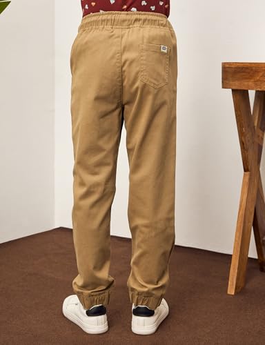 Image of Amazon Brand - Symbol Boy's Cotton Strechable Jogger | Elasticated Waistband and Cuff | Age 2-14 Years