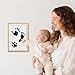 2 Pack Jumbo Baby Hand and Footprint Kit– Inkless Clean Touch Ink Pad for Keepsake Footprints, Paw Prints, Mess-Free Ink Pad for Newborns and Pets with 8 White Cards（Jet Black）