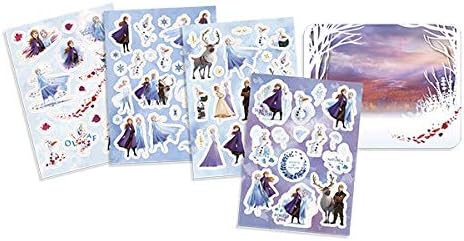 Miniatura 3 de Disney Frozen II - Calcomanías para ventana con más de 70 calcomanías estáticas y una escena de paisaje por Anna & Elsa