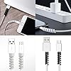 12pcs Charger Cable Saver Protectors Sleeve,Silicone Cord Saver Cable Wire Protector Flexible Spiral Cable Protector Sleeve,Suitable for Phones Laptops Data Spiral Cable Protector Sleeve,2 colors #5