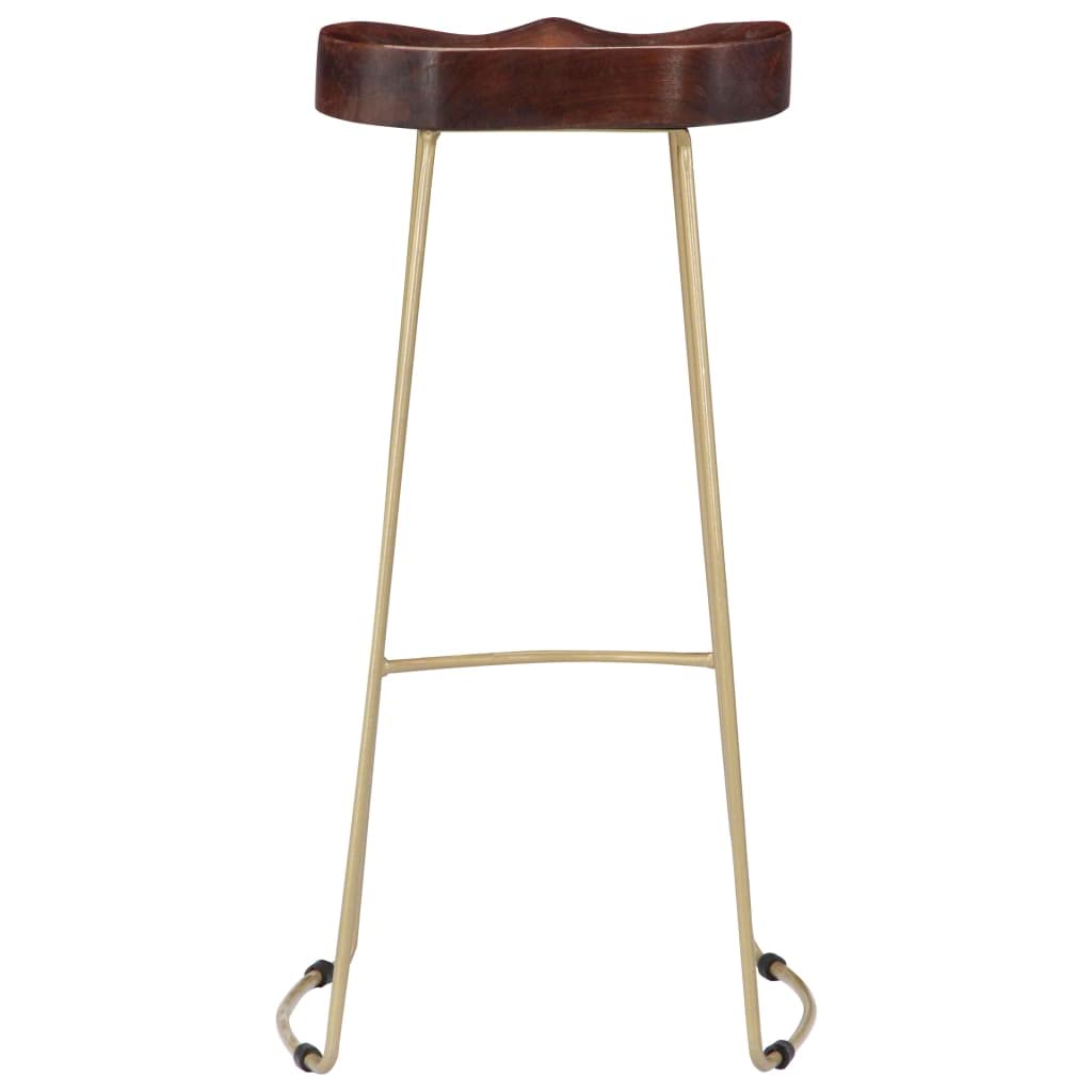 Taburetes de Cocina Gavin 2 Unidades, Taburetes Altos De Cocina, Sillas Altas De Cocina, Silla Alta, Taburetes De Bar, Muebles para Cocina, Madera Maciza de Mango