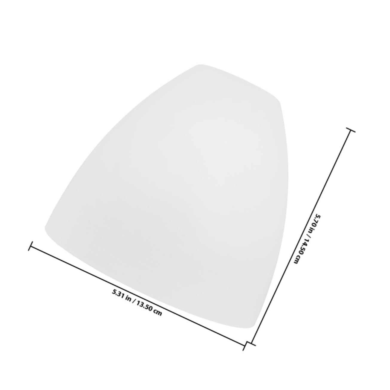 NUOBESTY 2 Pezzi Paralume in Vetro Bianco Opaco Lampada Paralumi Decorativi per Lampade e Lampadari Casa Moderno e Retrò