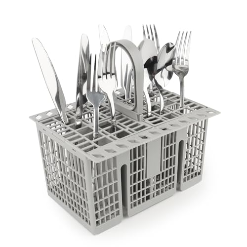 VFANDV Cesta Universal Cubiertos para Lavavajillas, Cesta para Lavavajillas, Asa Desmontable con Bosch Siemens Neff, AEG Gorenje Privileg 20.7 x 16.1 x 12