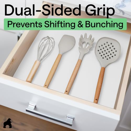 GORILLA GRIP DripGuard Non-Adhesive Shelf Liner, 12x120 Inch, White - image 4