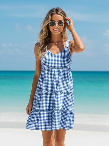 Image of Disamer Summer Dresses for Women 2026 Sundresses Vacation Sleeveless Beach Swimsuit Cover Ups Spring Outfits Casual Sun Dress