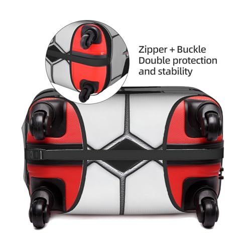 Soccer Ball Pattern Luggage Cover Washable Suitcase Cover Anti-Scratch Luggage Protector Covers Elastic Suitcase Identify XL fits 29-32 Inch Luggage4