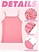 Geyoga 6 Pieces Girls Tank Top Sleeveless Racer Back Top Camisole Cami Undershirts(Vivid Colors,7-8 Years)