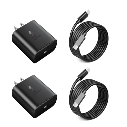 2024 New 45W Samsung Super Fast Charger USB C 3.0 [2 Pack] with 6FT Type C Charging Cable Cord PPS Wall Charging Block for Samsung Galaxy S24 Ultra/S24/S24+/S23/S23+/S23Ultra/S22+/S22 Ultra