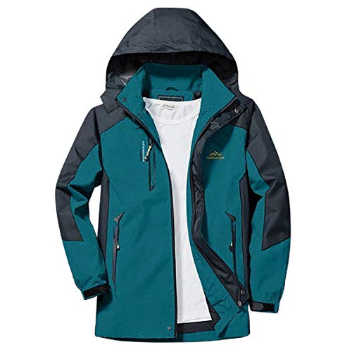 Shanghai Story Men's Windproof Jacket Water-Resistant Lightweight Running Jacket Hooded Raincoat Windbreaker