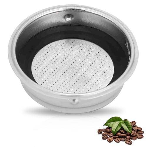 Cesta Filtro Café, Acero Inoxidable Accesorios Máquina Espresso, Filtro Malla No Presurizada, 51mm, Compatible con Máquinas de Café Semi Automáticas, para Casa, Oficina, Cafeterías