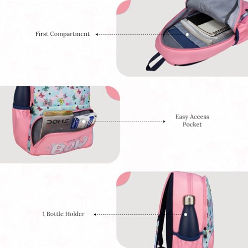 Image of F Gear Playcraft School Backpack for Kids 19L Soft Touch Lightweight & Durable | 2 Spacious Compartments, Front Pocket & Bottle Holder for Everyday Use