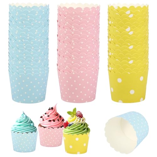 150 Stück Papier Muffinförmchen Cupcake Wrapper Cupcake Förmchen Cupcake Backbecher Muffinform Papier für Hochzeit, Geburtstag, Party