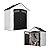 Suncast Vista 7' x 4' Outdoor Storage Shed with Pad-Lockable Double Doors and IllumiVent System, All-Weather Shed for Yard Storage, Brown