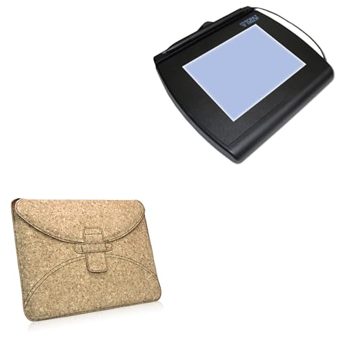 BoxWave Case Compatible with Topaz SignatureGem 4x5 - Quorky Pouch, Durable, Lightweight Cork Envelope Sleeve Cover