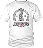 Das T-Shirt ist angenehm zu tragen und mit dem weichen Stoff (Material: 100% Baumwolle) hochwertig und ohne störende Seitennähte verarbeitet. Mit dem runden Ausschnitt und den Größen S bis 5XL für Herren, Damen, Jungen und Mädchen geeignet.