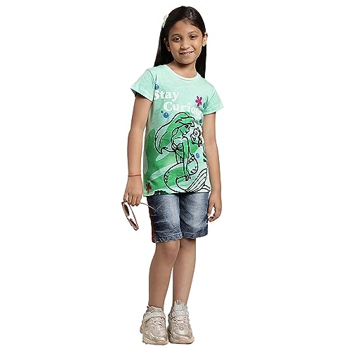 Image of Kidsville Girl's Printed Regular Fit T-Shirt