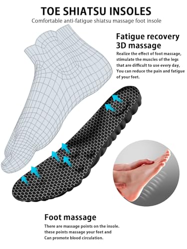 Image of 4D Cloud Insoles for Men, Arch Support Insoles, Memory Foam Insoles, Steppers Insoles Shock Absorption and Cushioning Sports Shoe Insoles for Standing All Day (Graphene Black, Men 8-14（12.4 Inch)