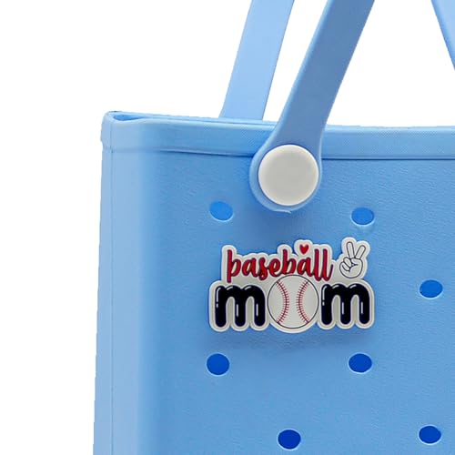 Baseball Mom Bag Charm – Cute Baseball Charms for Perforated Tote Bags miniatura 1