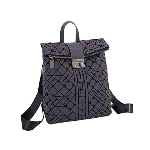 Preisvergleich Produktbild Jcnfa- Leuchtende Geometrische Geldbörse / Rucksack Bunte Farbwechselnde Weibliche Tasche Reflective Fashion Shoulders Rucksack Diebstahlsicherung Geeignet for Studentinnen