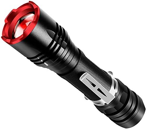 Powerful Rechargeable Flashlight, GOFORWILD 1100 High Lumen Tactical Zoomable LED Flashlight, Camping Flashlights with 5 Modes, IP65 Water Resistant, Indoor/Outdoor