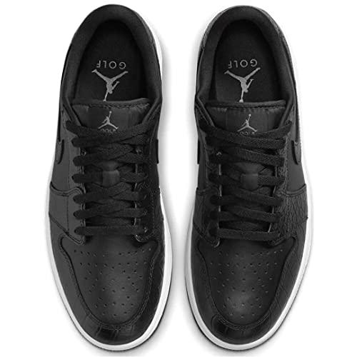 Men's White Croc Air Jordan 1 Lo Golf Shoes by Nike4