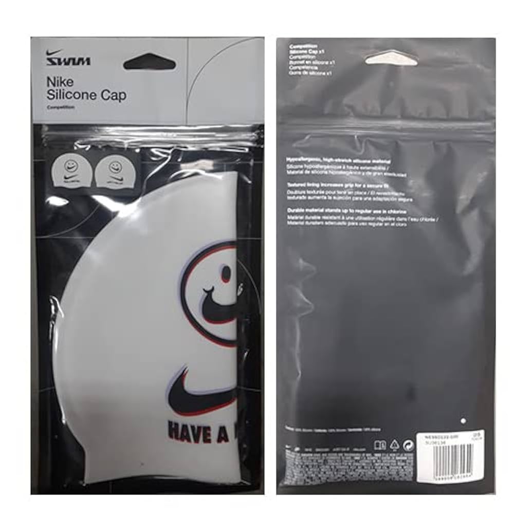 Amazon | Nike (ナイキ) 競技用シリコンスイムキャップ ホワイト