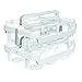 Deflecto Caddy Organizer, Stackable with Three Compartments, White and Clear (29003CR)