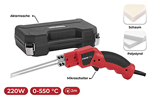 Foto von Styroporschneider Heißdrahtschneider | 150mm heißer Messer, Temperaturregler | Styropor Schneidegerät für Isolierung, PVC | Styrodur Styroporschneider Elektrisch | Schaumstoff Schneider | Foam Cutter