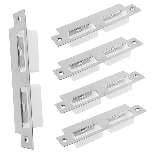 DOITOOL 5 Piezas Placa Guía Puerta Placa De Refuerzo De Cerrojo Kit De Instalación De Cerrojo
