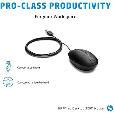 HP Wired Desktop 320M Mouse