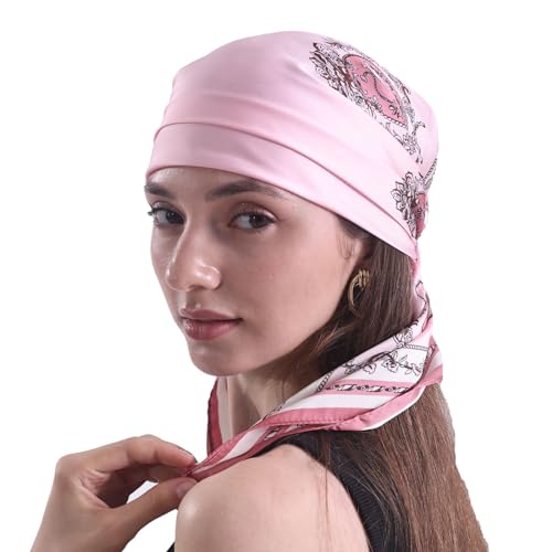 Skinny Silk Like Hair Scarf for Women Head Wrap Ribbon Handbag Neck Satin Scarves Gift Packed3
