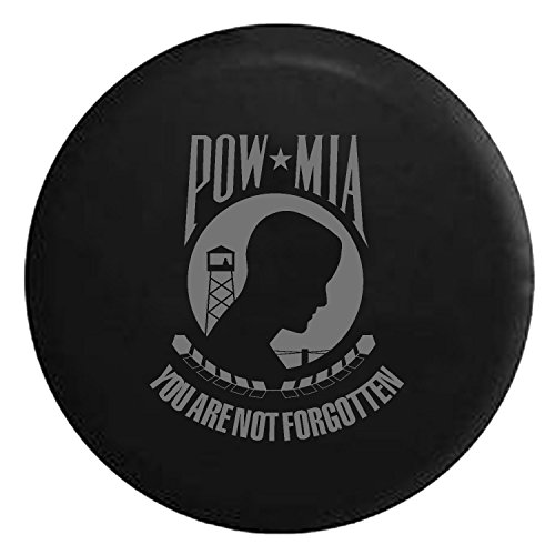 POW MIA Guard Tower Tire Cover for SUV/Camper/RV 30in Gray