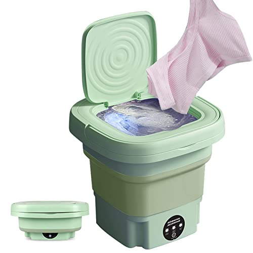 Portable Washing Machine, Foldable Mini Washing Machine, Small Portable Washer for Baby Clothes, Underwear or Small Items, Apartment, Dorm, Camping, RV Travel laundry