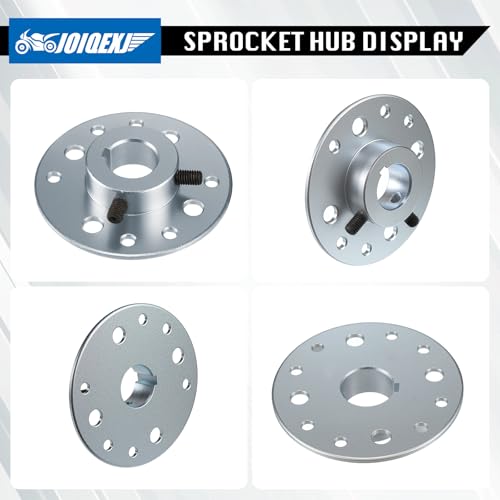 4.5" Rear Drum Brake Band Pin Brake Cable Steel Sprocket Brake Hub Adapter 1" Bore 1/4" Keyway for Predator 212cc 196cc 6.5hp Dune Buggies Drift Trike Heavy Duty Go Kart Cart Parts with Hardware Kit
