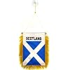 Schotland mini Banner 6” x 4” – Schotse PENNANT 15 x 10 cm – mini Banners 4×6 inch zuignap hanger – AZ FLAG