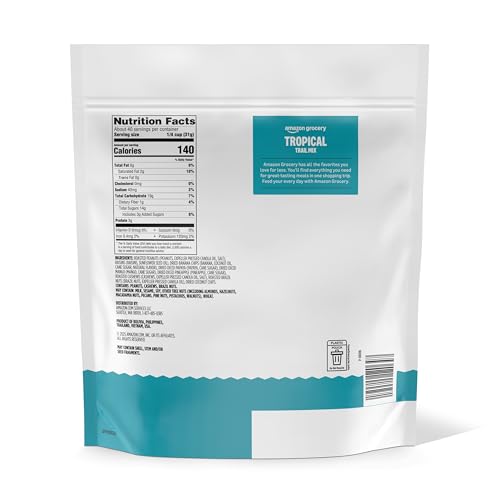 Image of Amazon Grocery, Tropical Trail Mix, 44 Oz