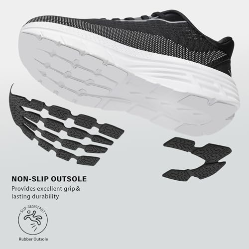 Image of Women's Wide Toe Box Walking Shoes Comfortable Cushioned Tennis Nursing Bunions Shoes Breathable Non Slip Gym Sports Athletic Running Fashion Sneakers