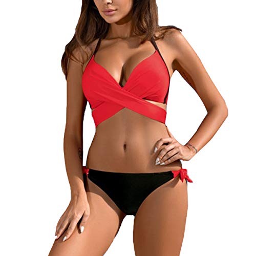 Sporzin Bikini Mujer De Baño Bikini Bañador Natacion Mujer de Tres Puntos Ropa de Baño Beachwear