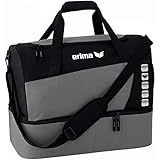Erima Sporttasche Club 5 Sporttasche mit Bodenfach Granit/Schwarz L